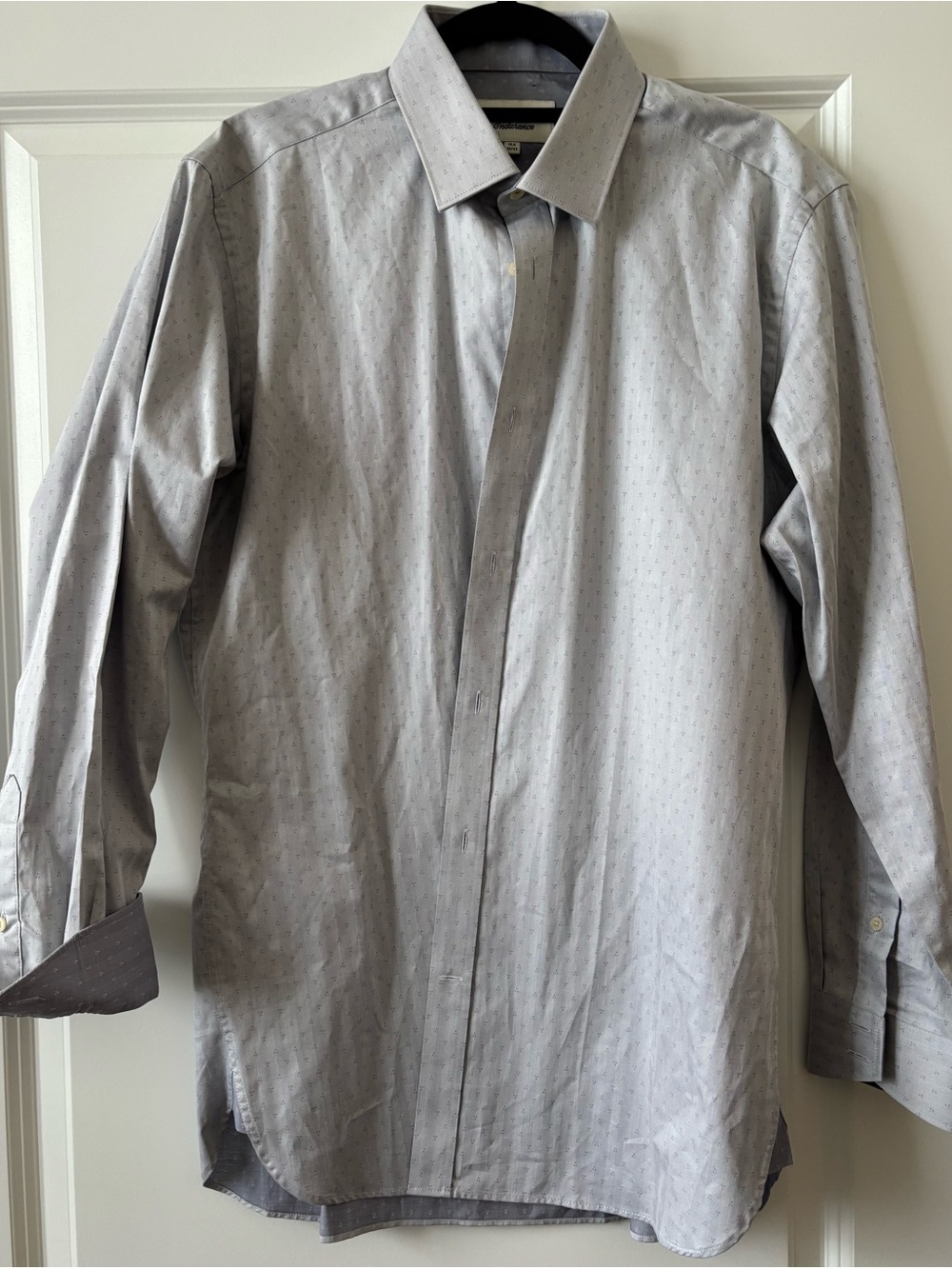 Ted Baker Light Gray Long-Sleeve Dress Shirt